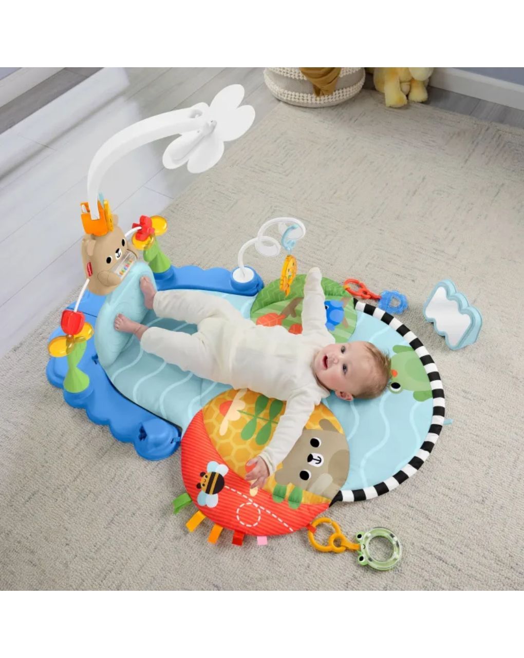 Fisher-price γυμναστήριο με περιστρεφόμενο λουλούδι 3 σε 1 hyr60 - Fisher-Price