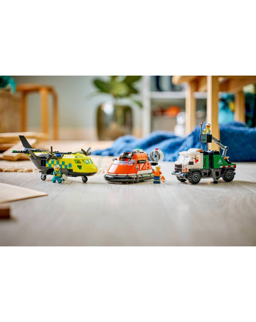 Lego city airplane, service truck & hovercraft remix 60505 - Lego, Lego City