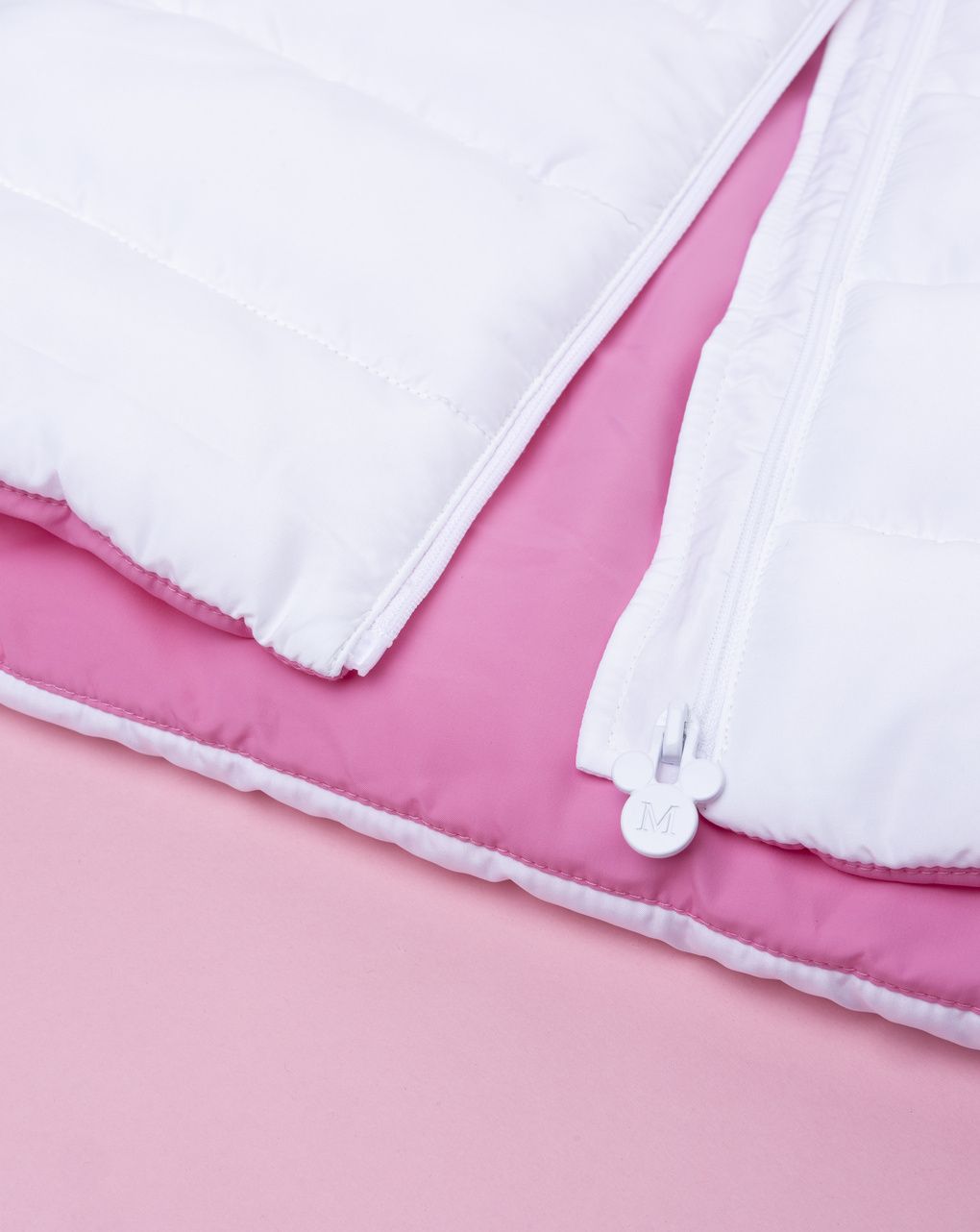 παιδικό μπουφάν αμάνικο puffer λευκό minnie για κορίτσι - Prénatal
