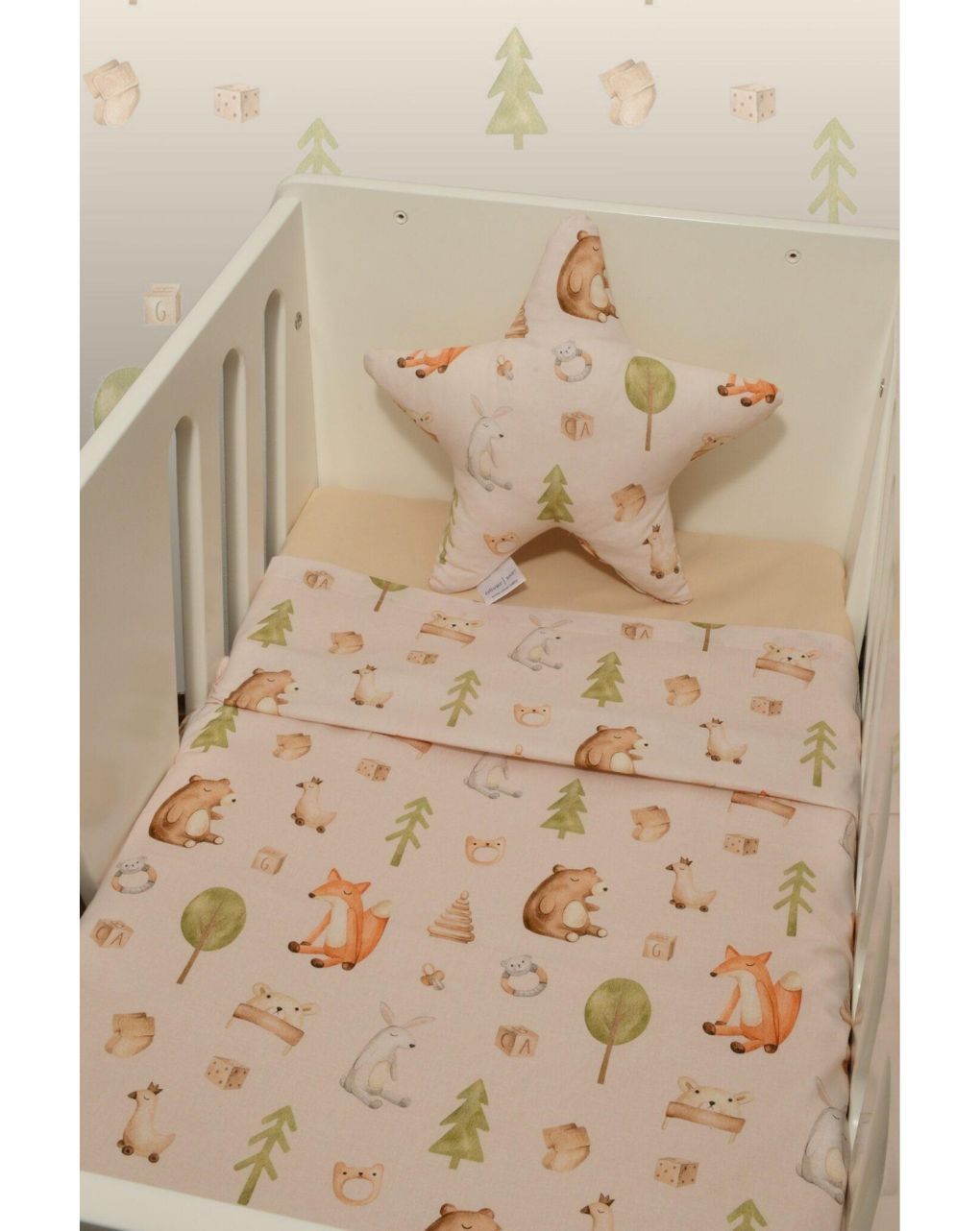 Baby oliver σετ σεντόνια λίκνου 75×110cm σχέδιο 428 46-6704/428