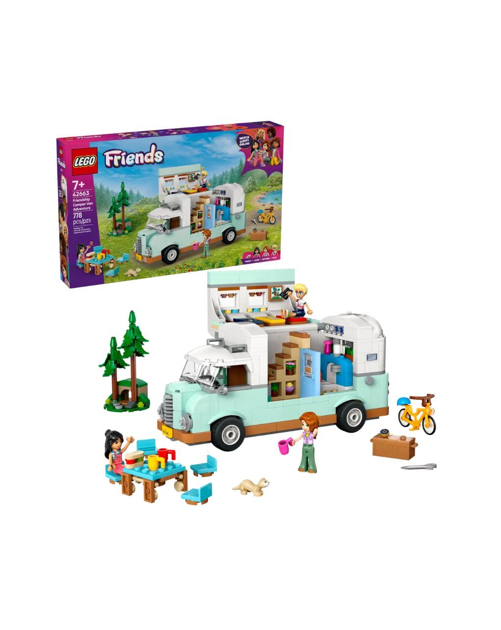 Lego® friends friendship camper van adventure 42663 - Lego, Lego Friends