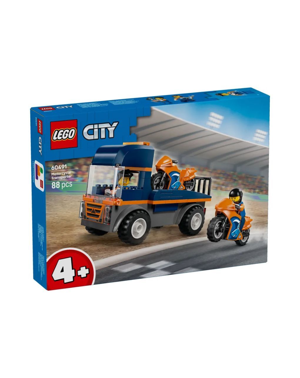 Lego city motorcycle transpoter 60491