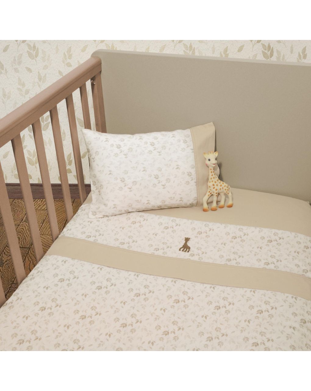 Sophie la girafe σετ σεντόνια κούνιας 110×170cm με λάστιχο σχέδιο 506 46-6706/506 - SOPHIE LA GIRAFE