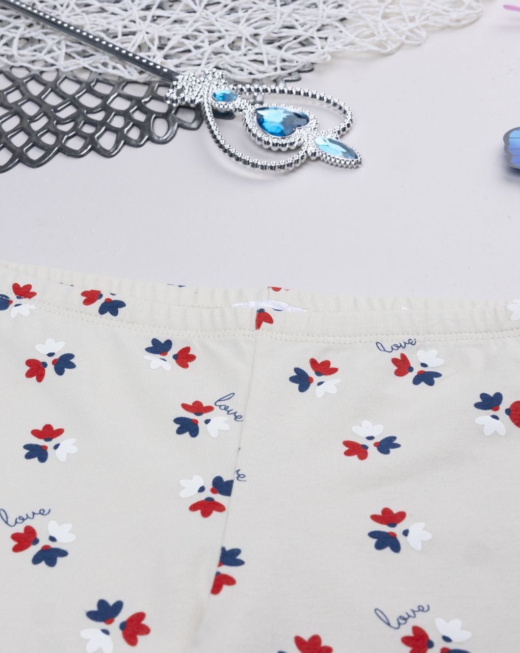 παιδικό κολάν μπεζ με λουλούδια για κορίτσι - Prénatal