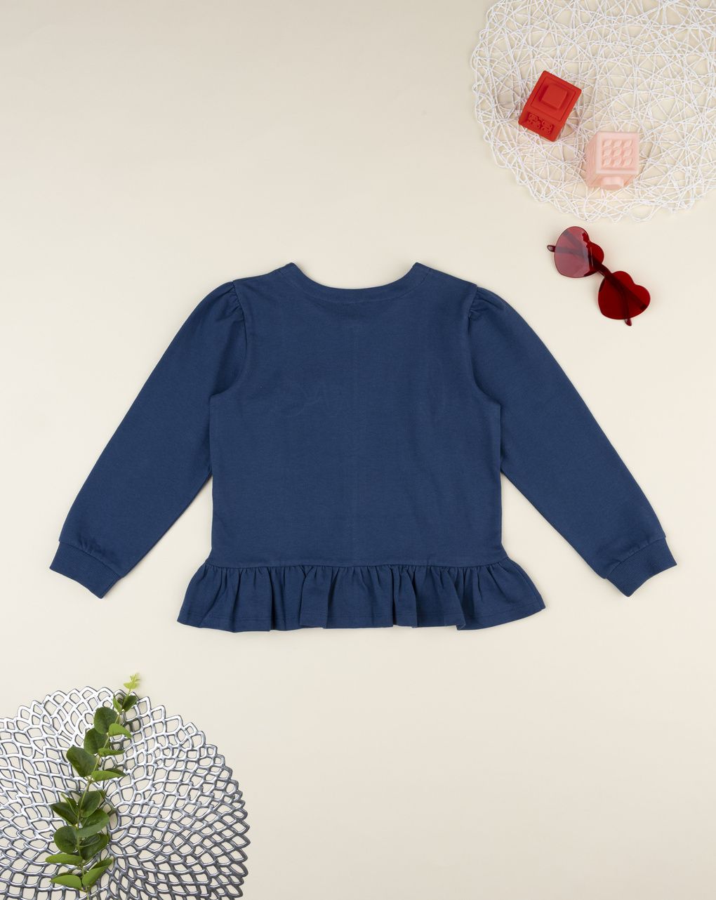 παιδική ζακέτα φούτερ μπλε love για κορίτσι - Prénatal