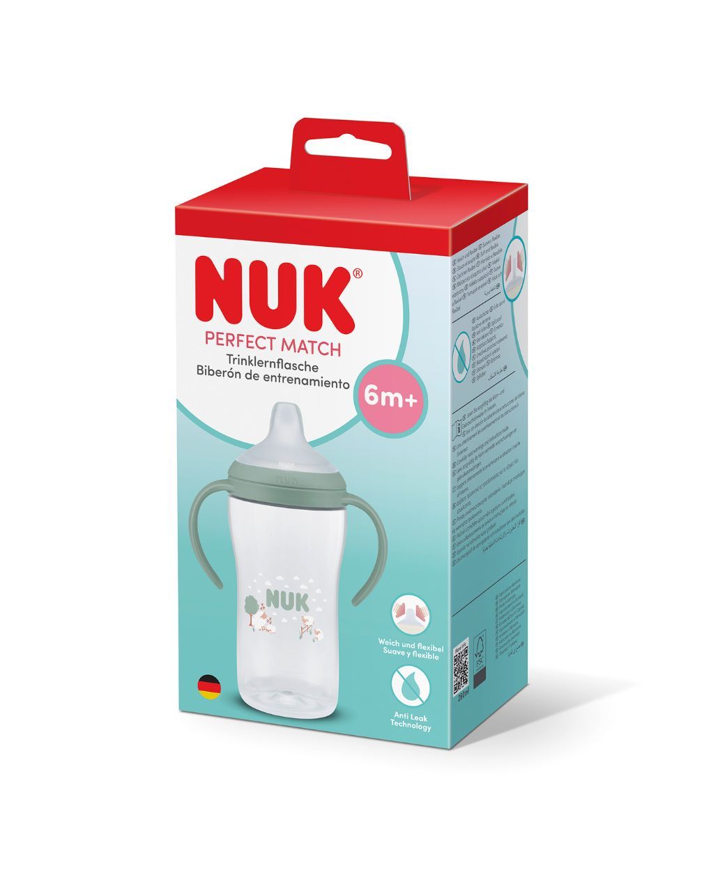 Nuk εκπαιδευτικό ποτηράκι perfect match 6m+ 260ml sheep - Nuk