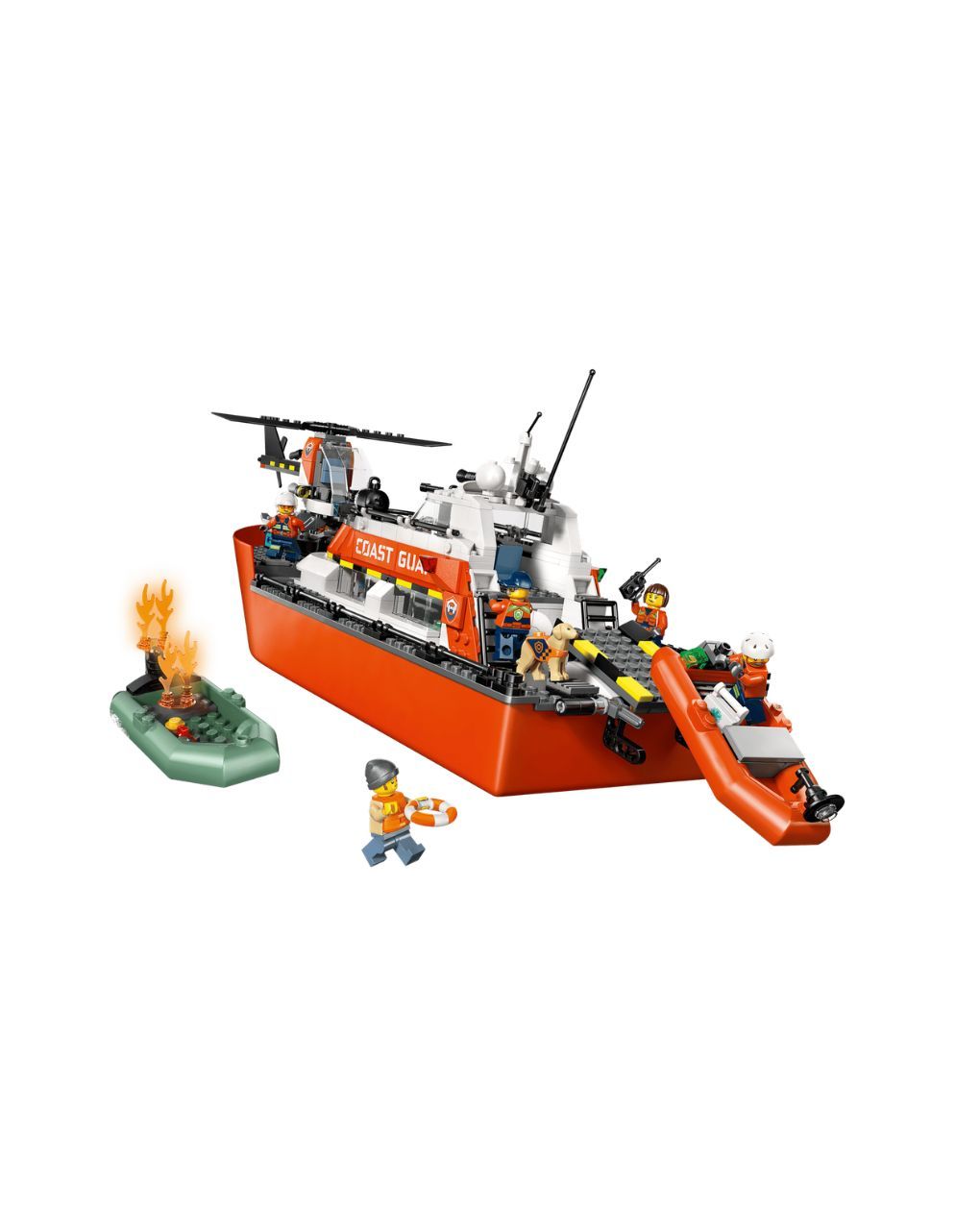 Lego city coast guard rescue boat & helicopter 60504 - Lego, Lego City