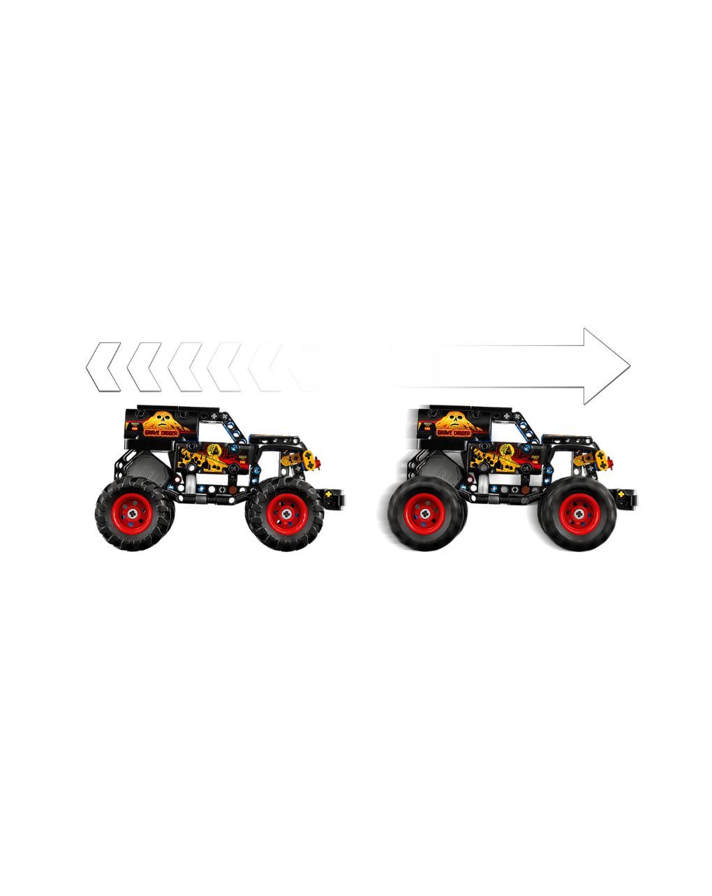 Lego technic monster jam grave digger fire and ice 42219 - LEGO, LEGO Technic