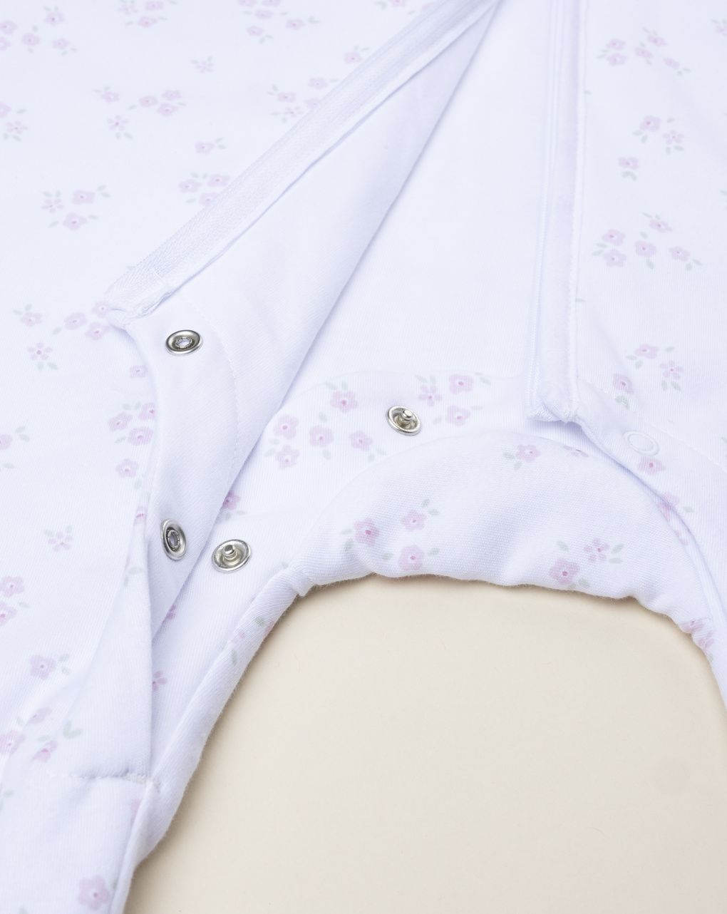 βρεφικός υπνόσακος λευκός με λουλούδια 1,5 tog - Prénatal