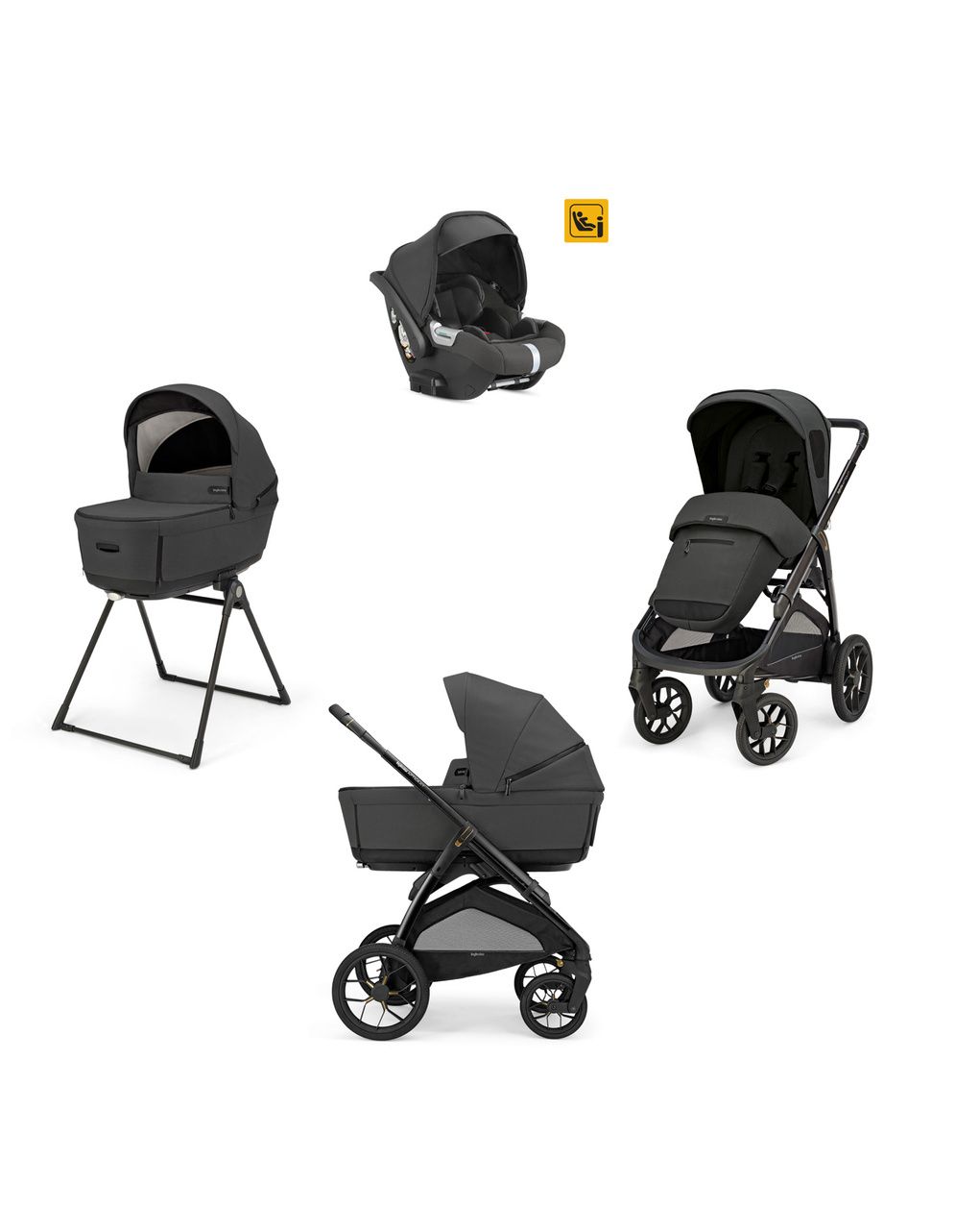 Inglesina σύστημα μεταφοράς aptica xt quattro με κάθισμα darwin magnet grey/nero - Inglesina