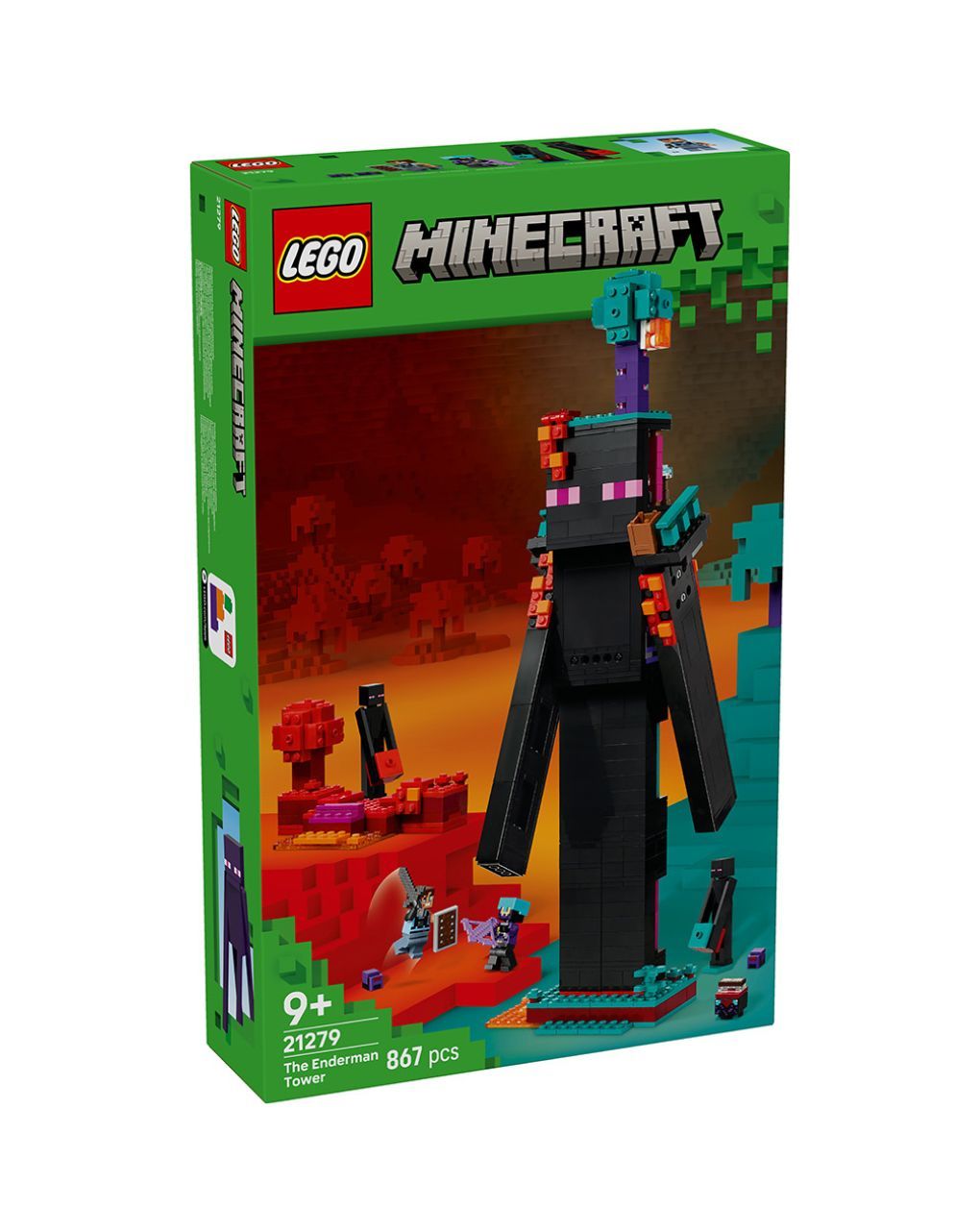 Lego minecraft the enderman tower 21279