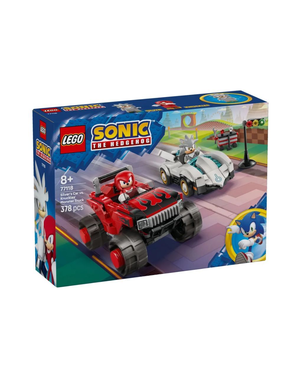 Lego sonic the hedgehog silver's car vs. knuckles' monster truck 77118 - LEGO, LEGO Sonic The Hedgehog