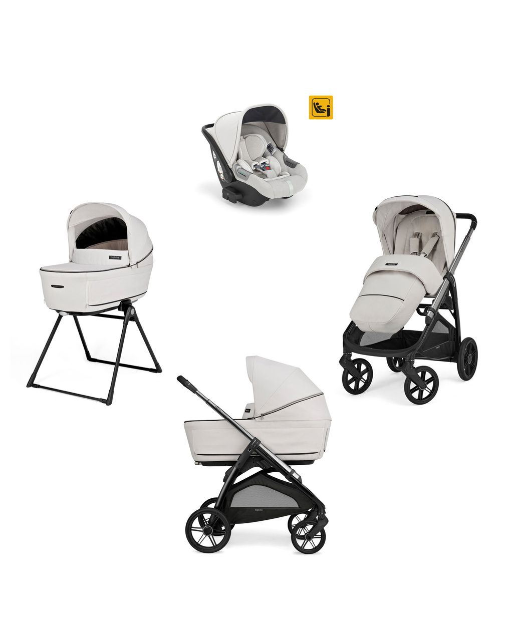 Inglesina σύστημα μεταφοράς aptica quattro με κάθισμα darwin opal ivory/lithio black - Inglesina
