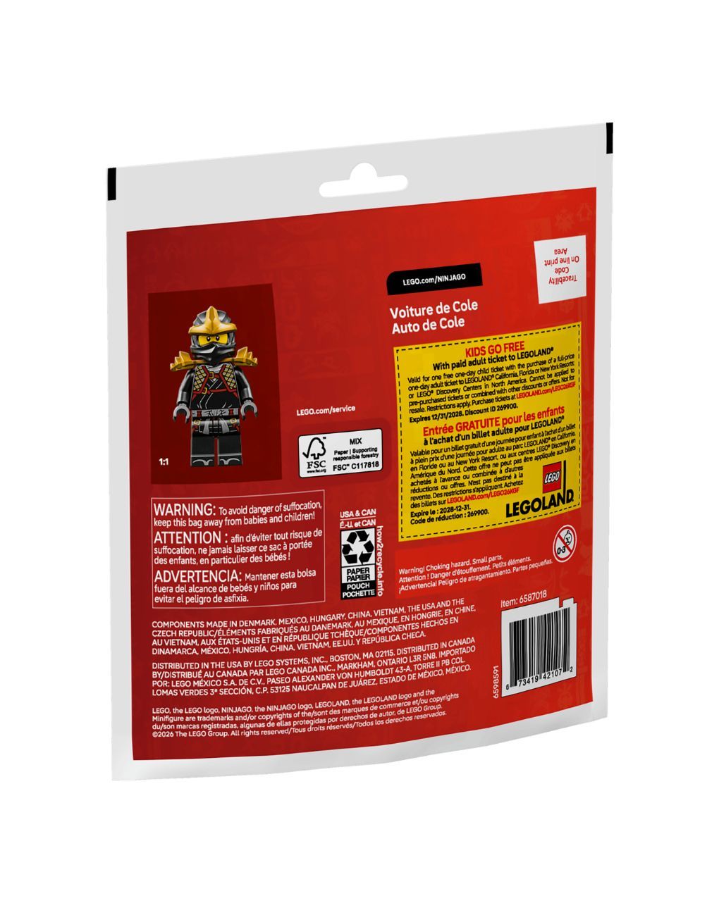 Lego ninjago ninja cole's car 30723 - Lego, Lego Ninjago