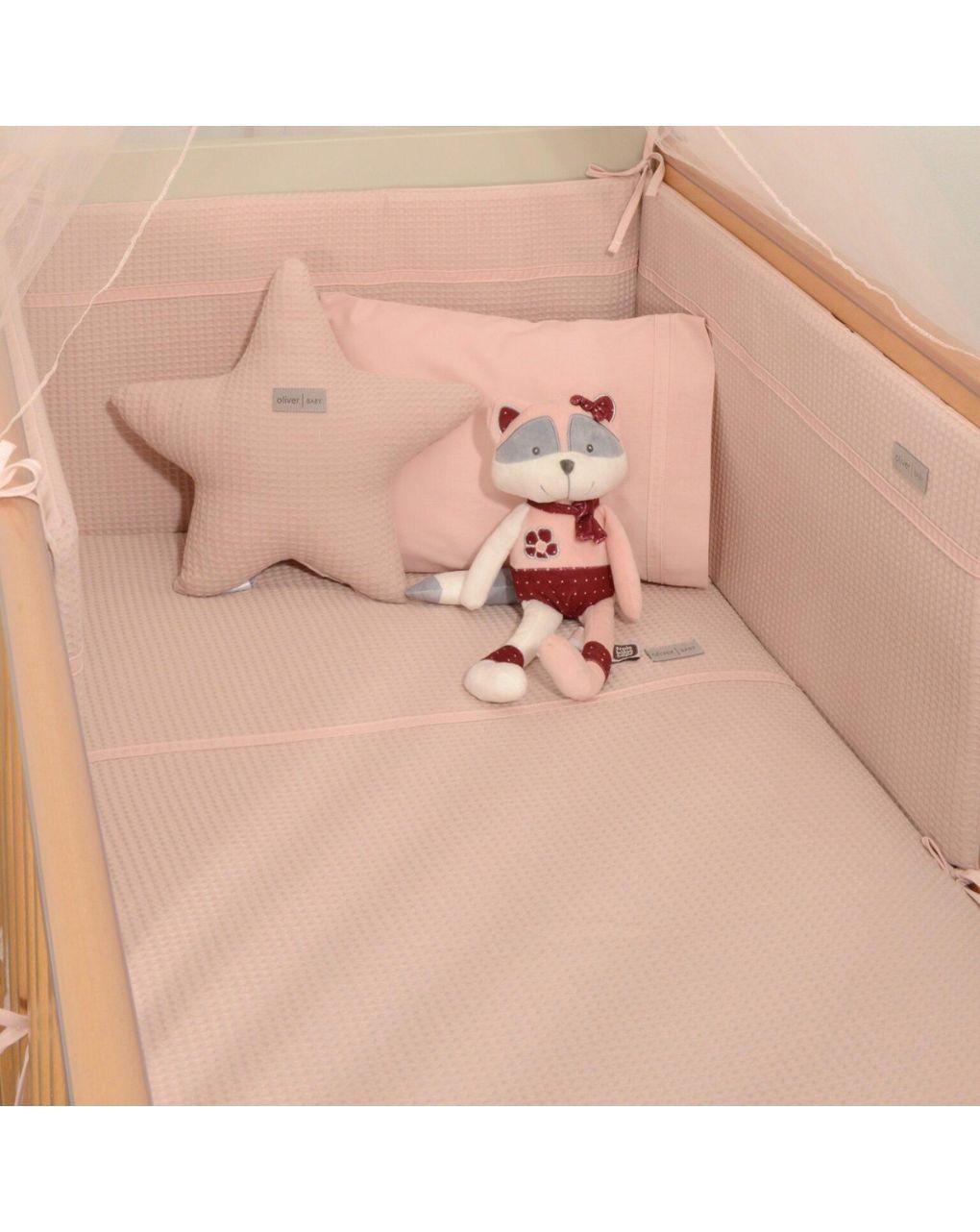 Baby oliver πάπλωμα & παπλωματοθήκη πικέ σχέδιο σάπιο μήλο 452 46-6700/452