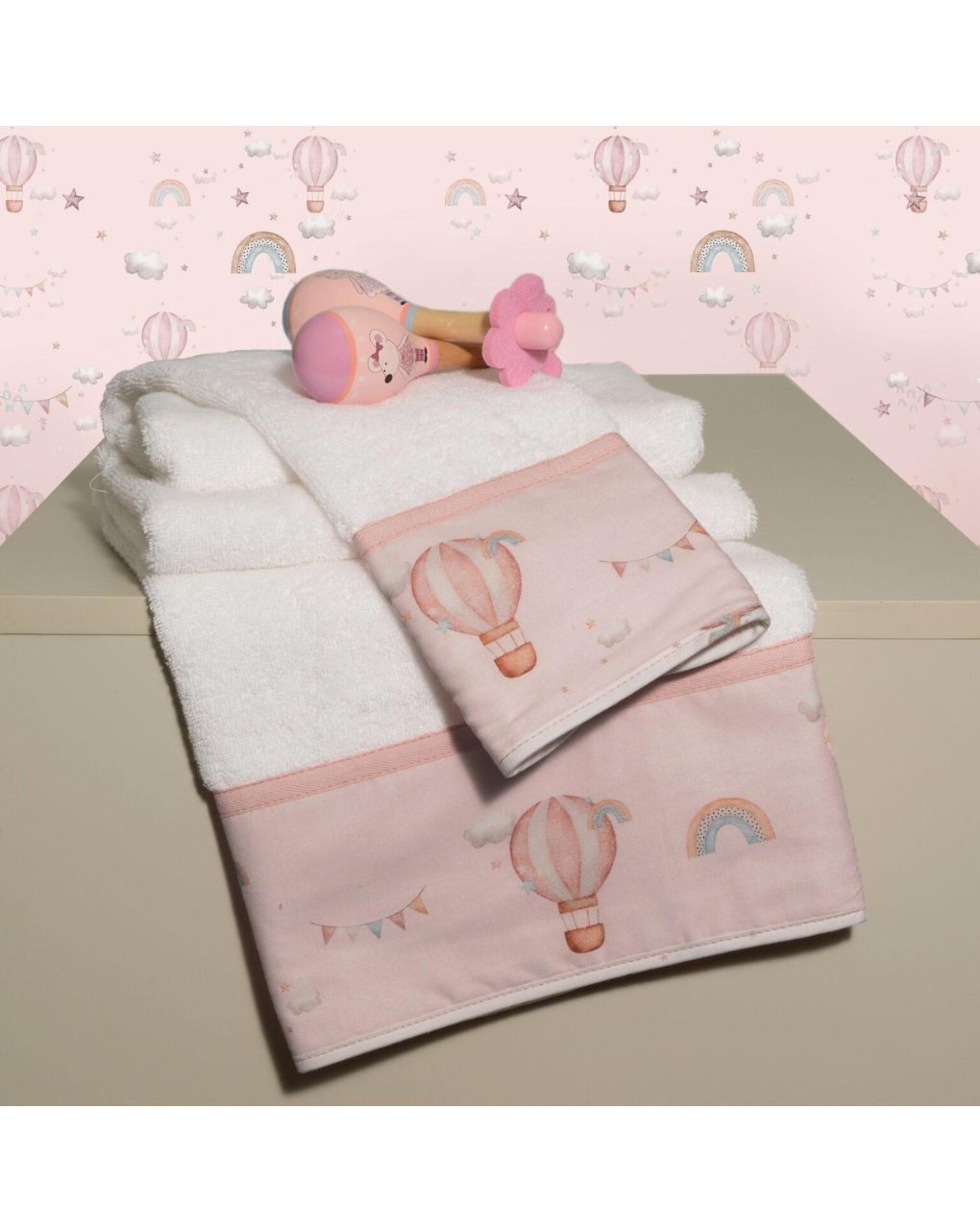 Baby οliver σετ πετσέτες 2 τεμ 100% βαμβάκι σχέδιο 422 46-6760/422