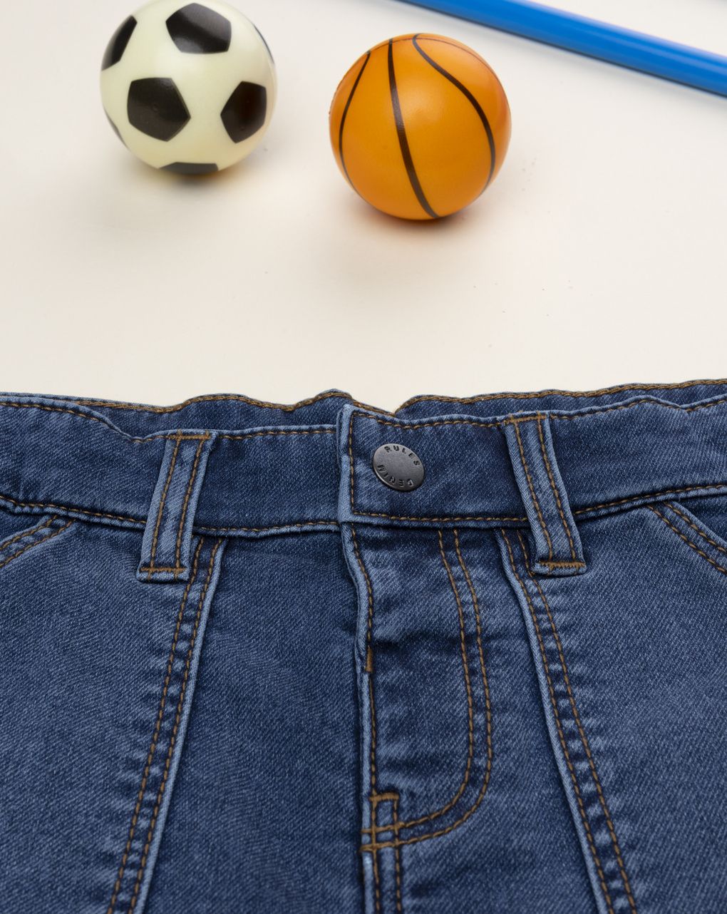 παιδικό τζιν παντελόνι μπλε dino για αγόρι - Prénatal