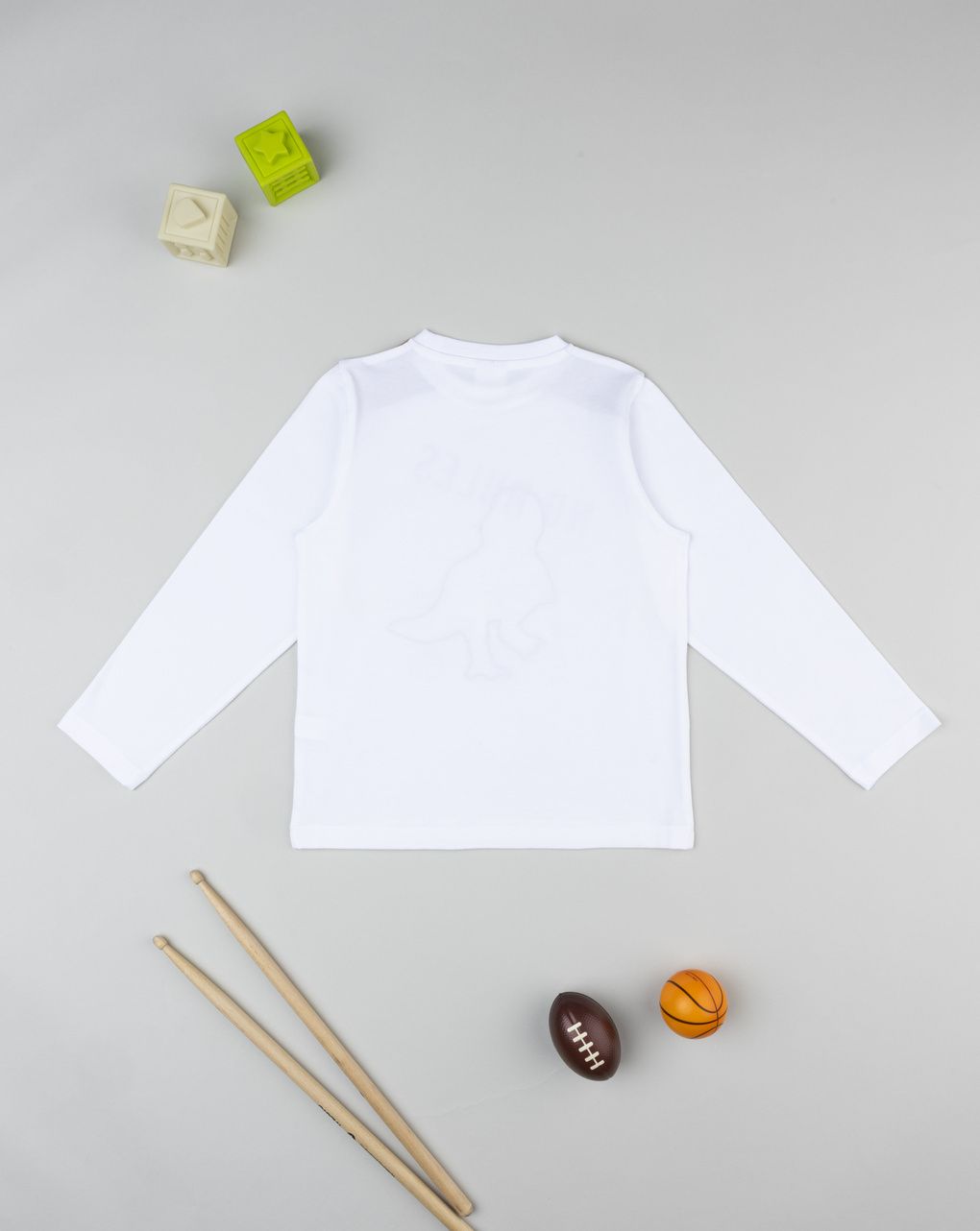 παιδική μπλούζα λευκή dino για αγόρι - Prénatal