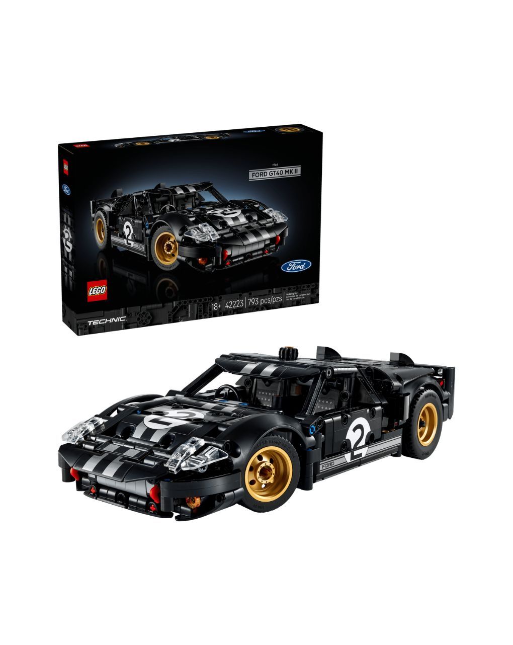 Lego technic 1966 ford gt40 mkii race car 42223 - LEGO, LEGO Technic