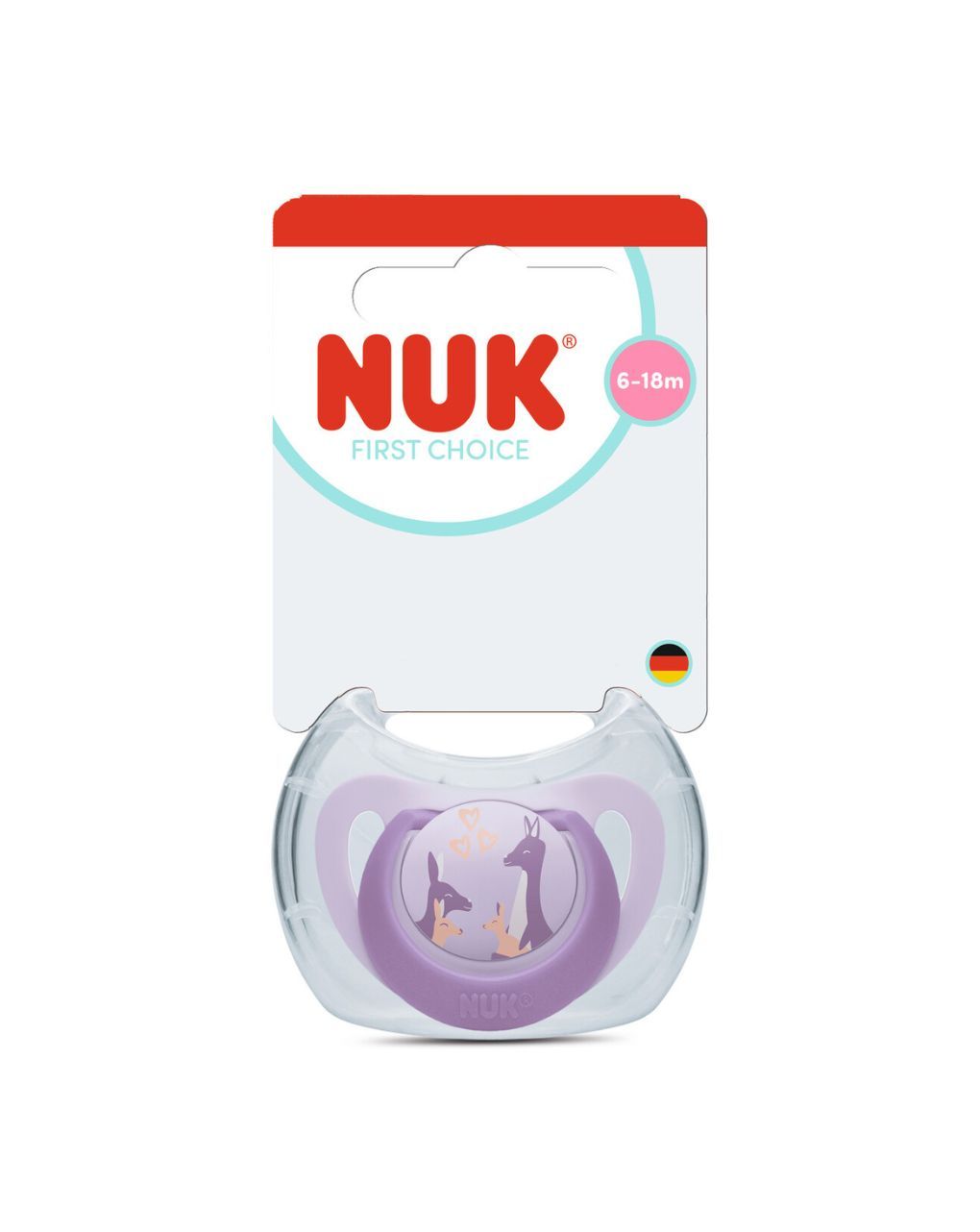 Nuk πιπίλα σιλικόνης first choice soft 6-18m kangaroo - Nuk
