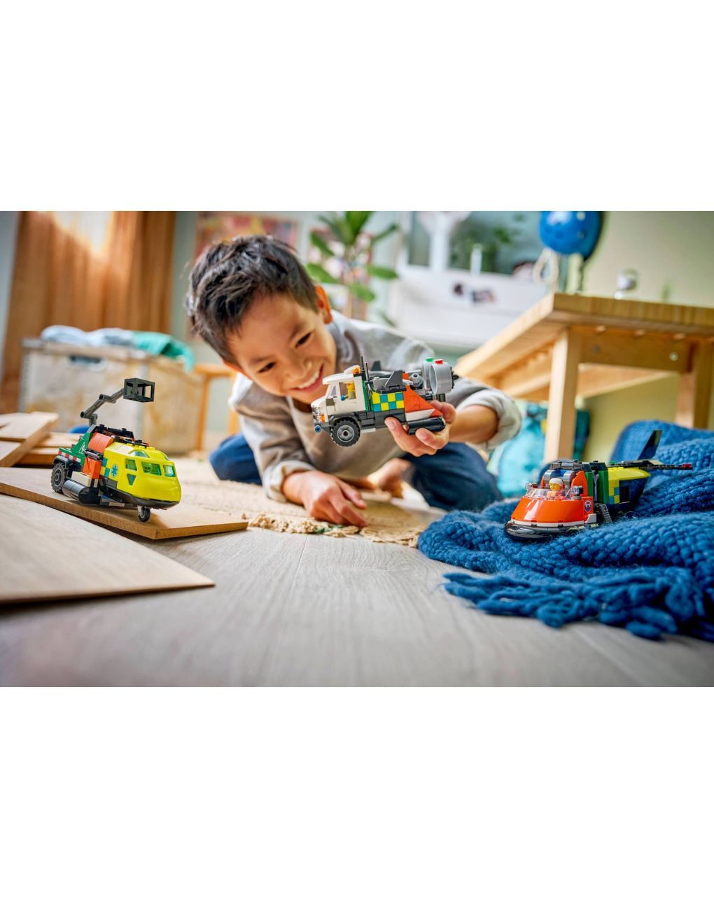 Lego city airplane, service truck & hovercraft remix 60505 - Lego, Lego City