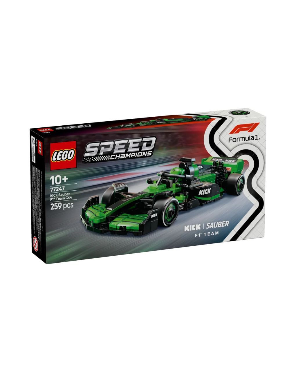 Lego speed champions aston martin aramco f1 amr24 race car 77245