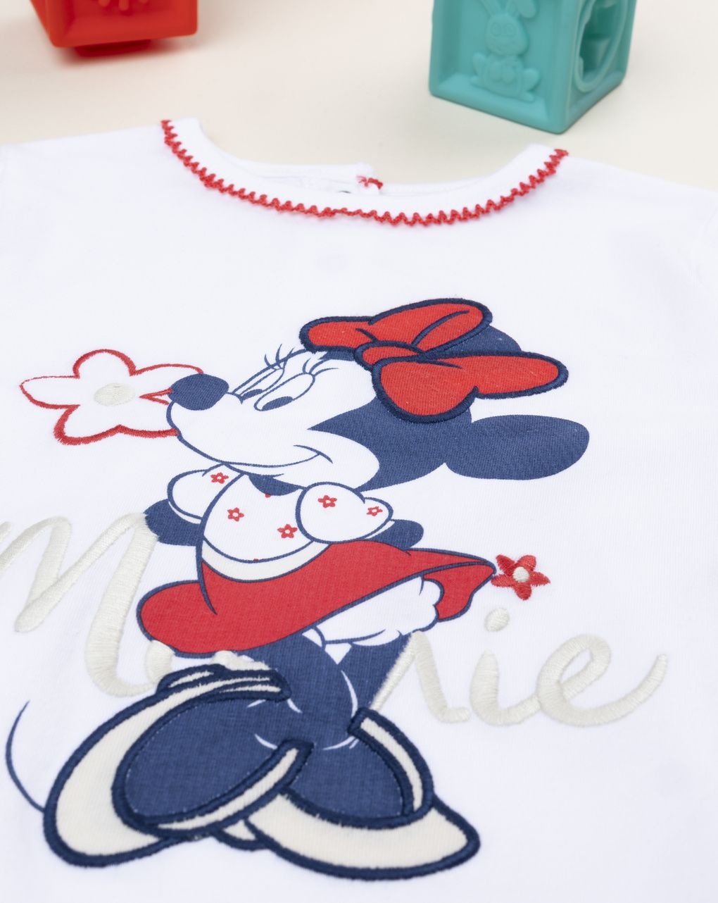 βρεφική μπλούζα λευκή minnie για κορίτσι - Prénatal