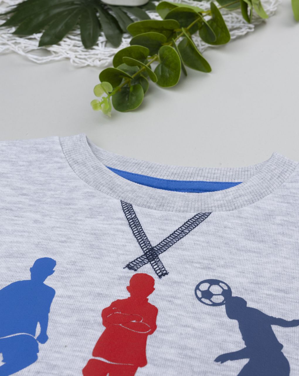 παιδική μπλούζα φούτερ γκρι soccer club για αγόρι - Prénatal