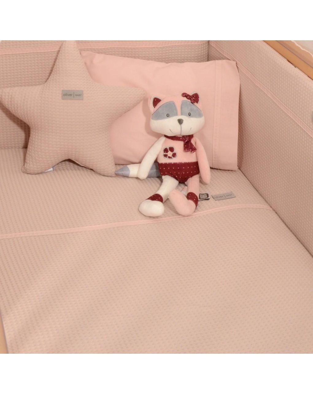 Baby oliver παπλωματοθήκη με φερμουάρ πικέ σχέδιο 452 46-6708/452 - BABY OLIVER