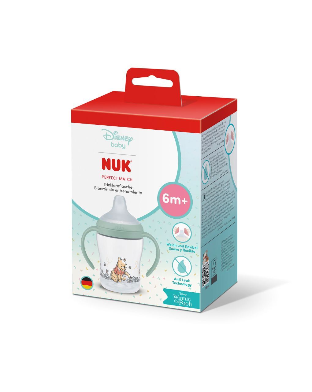 Nuk εκπαιδευτικό ποτηράκι perfect match 6m+ 150ml winnie the pooh - Nuk