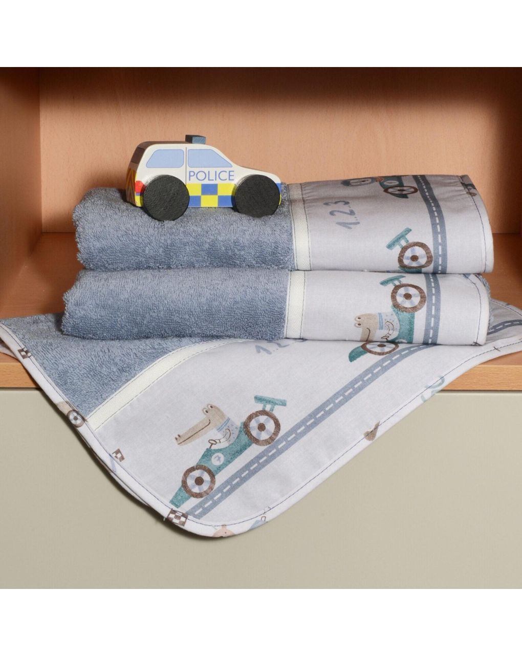 Baby οliver σετ πετσέτες 2 τεμ 100% βαμβάκι σχέδιο 421 46-6760/421 - BABY OLIVER