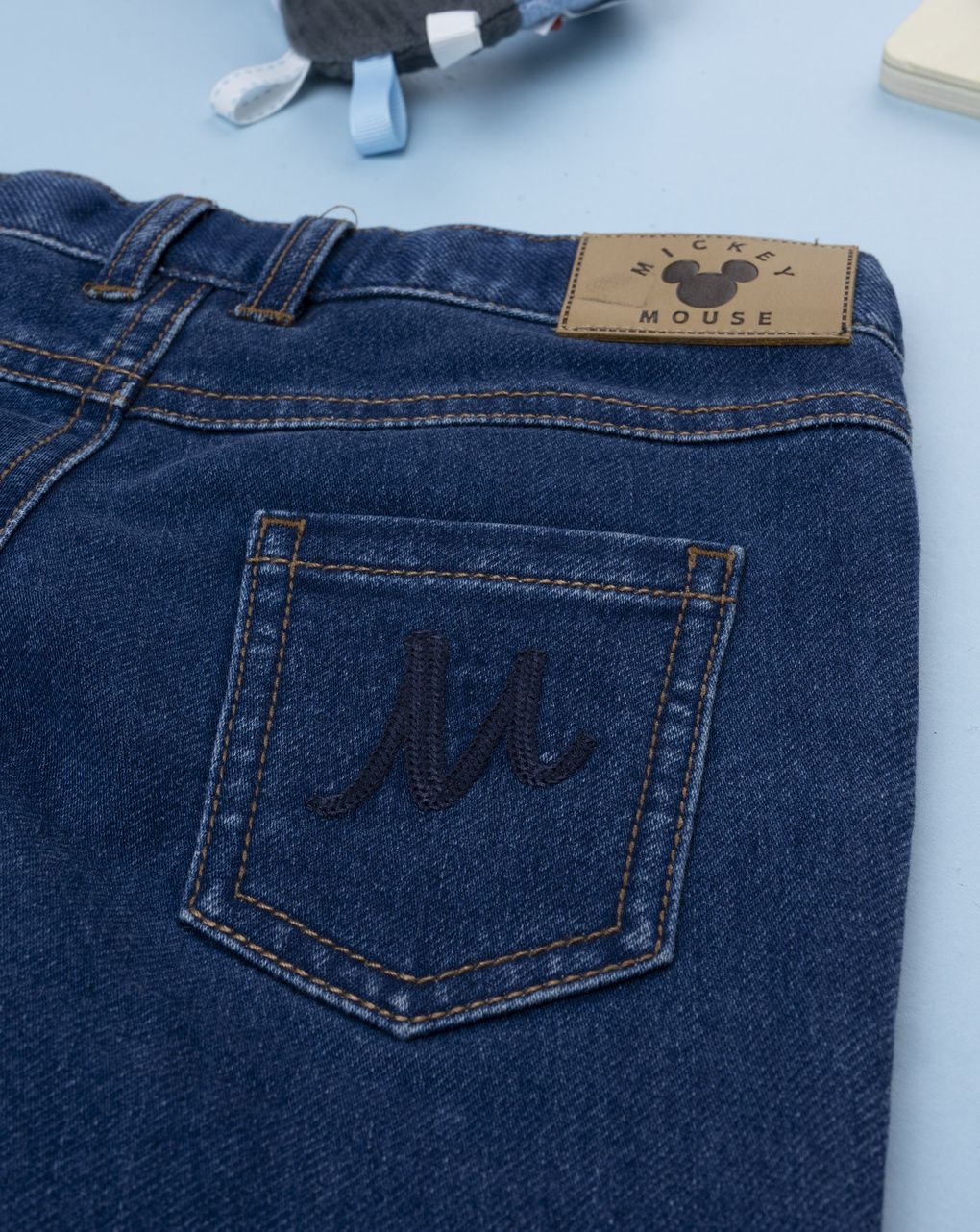 βρεφικό τζιν παντελόνι μπλε mickey για αγόρι - Prénatal