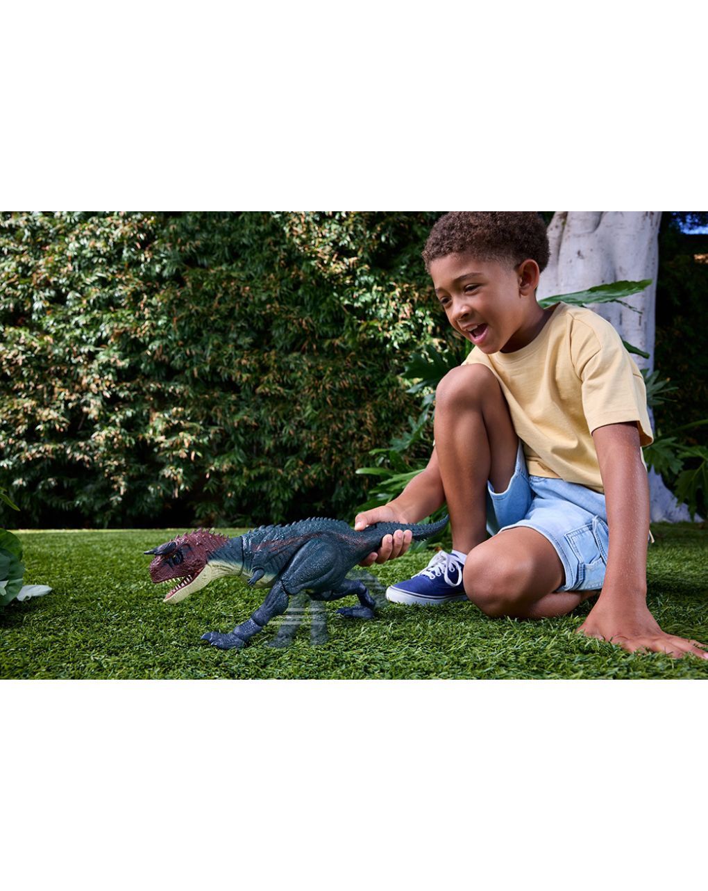 Jurassic world καρνόταυρος που δαγκώνει & επιτίθεται jkg85 - Jurassic World