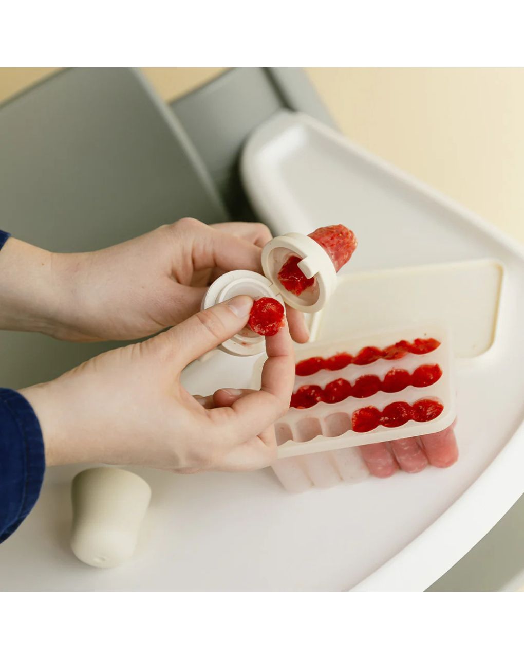 Bibs τροφοδότης με θηλή σιλικόνης 4m+ fossil grey 4350303 - BIBS