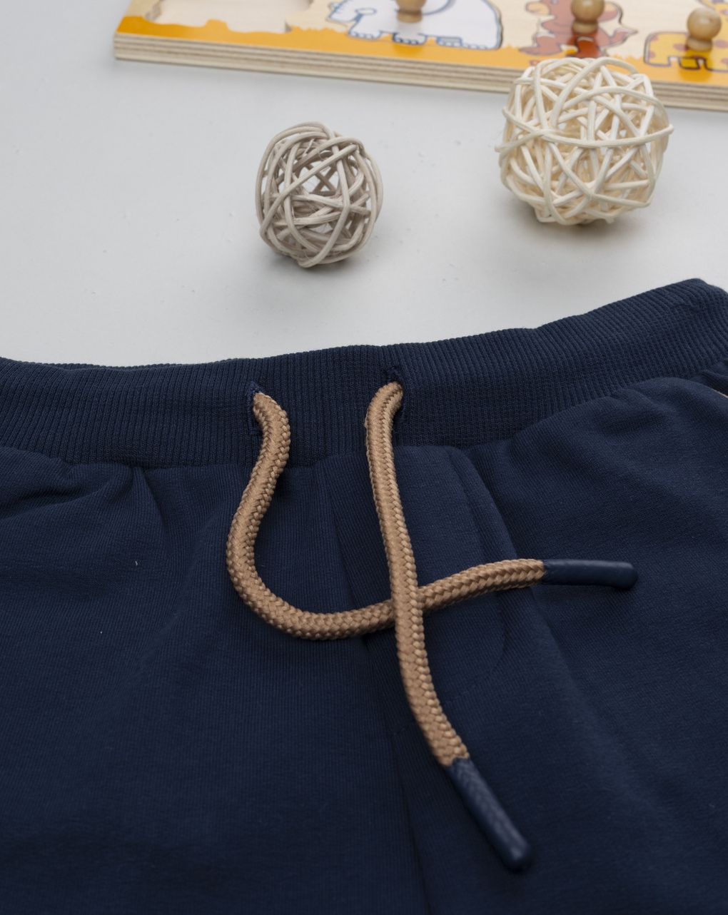 βρεφικό παντελόνι φόρμας μπλε με τιγράκι για αγόρι - Prénatal