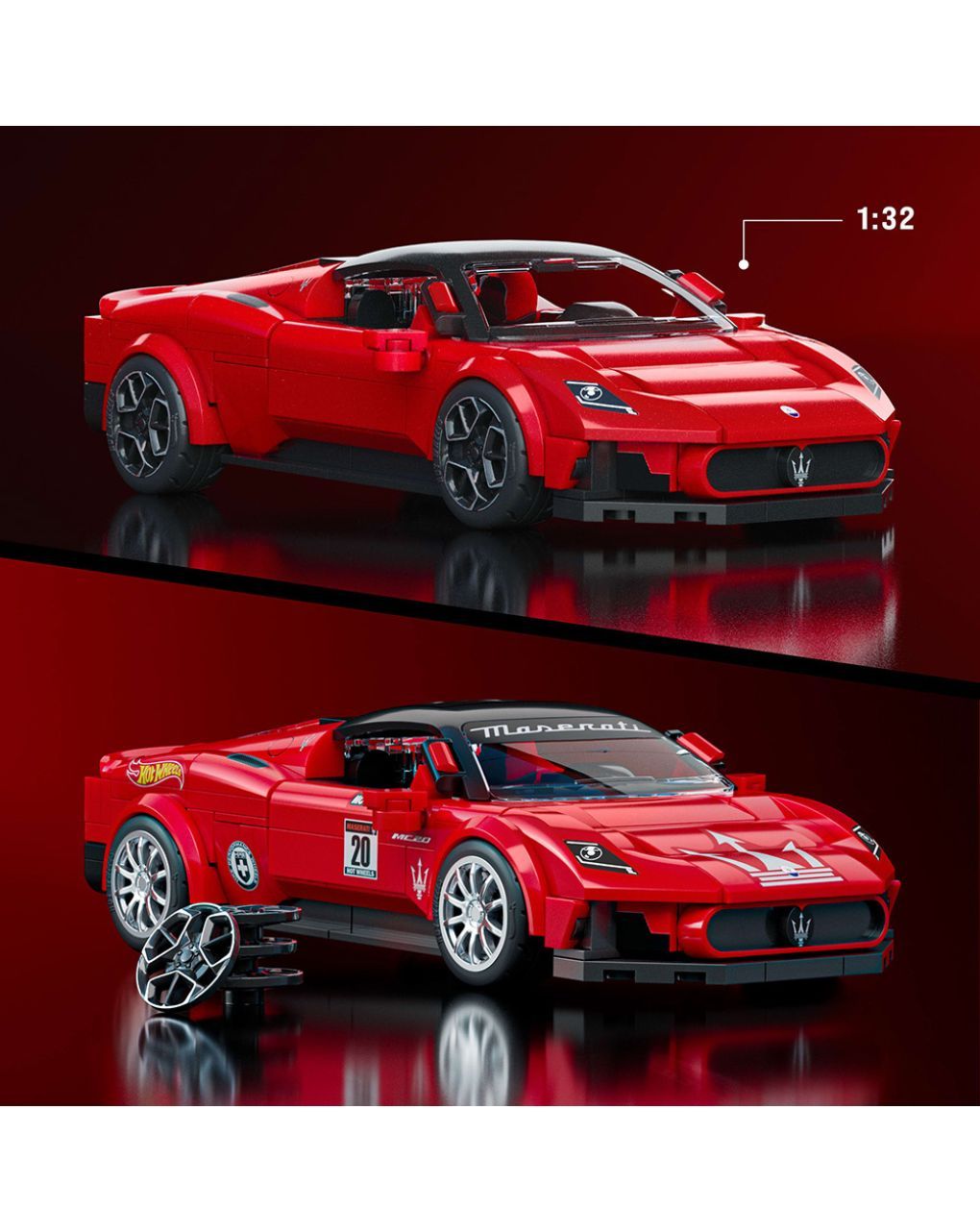 Brick shop hot wheels speed series-maserati jfr90 - Hot wheels