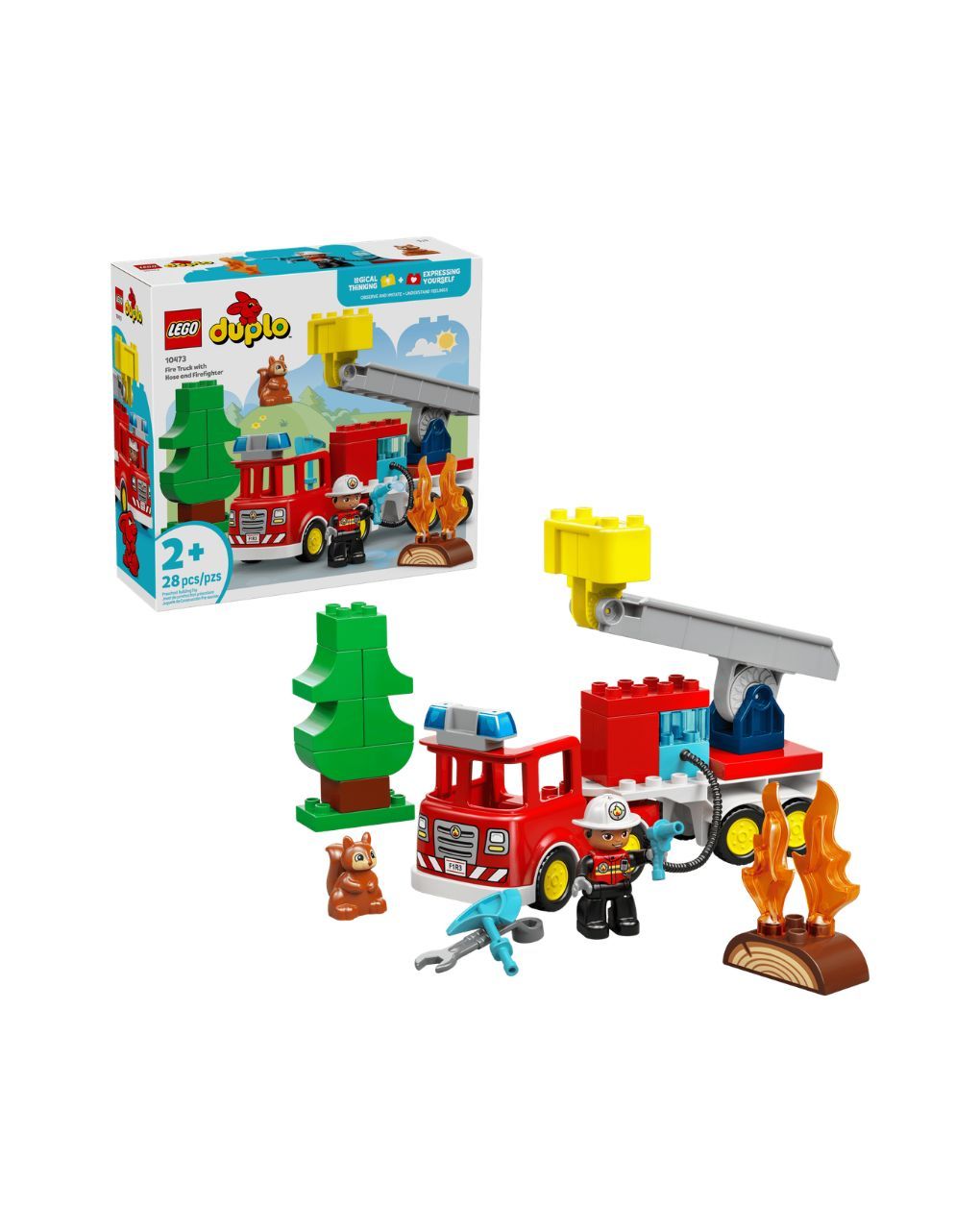 Lego duplo fire truck with hose and firefighter 10473 - LEGO, LEGO Duplo
