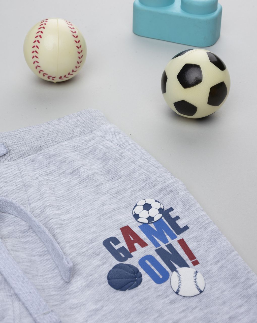 βρεφικό παντελόνι φόρμας γκρι game on για αγόρι - Prénatal