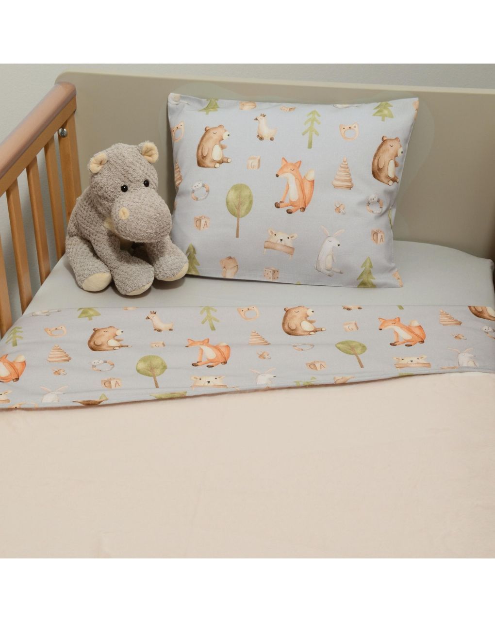 Baby oliver minky κουβέρτα λίκνου διπλής όψης σχέδιο 427 46-6735/427 - Baby Oliver