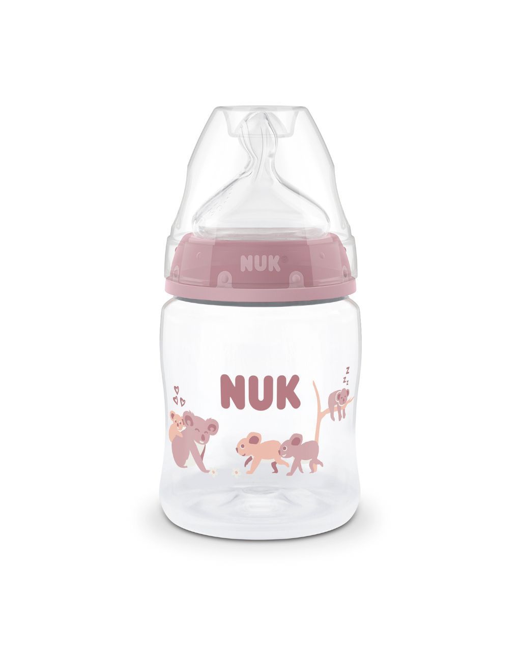 Nuk πλαστικό μπιμπερό με θηλή σιλικόνης first choice temperature control 0m+ 150ml koala