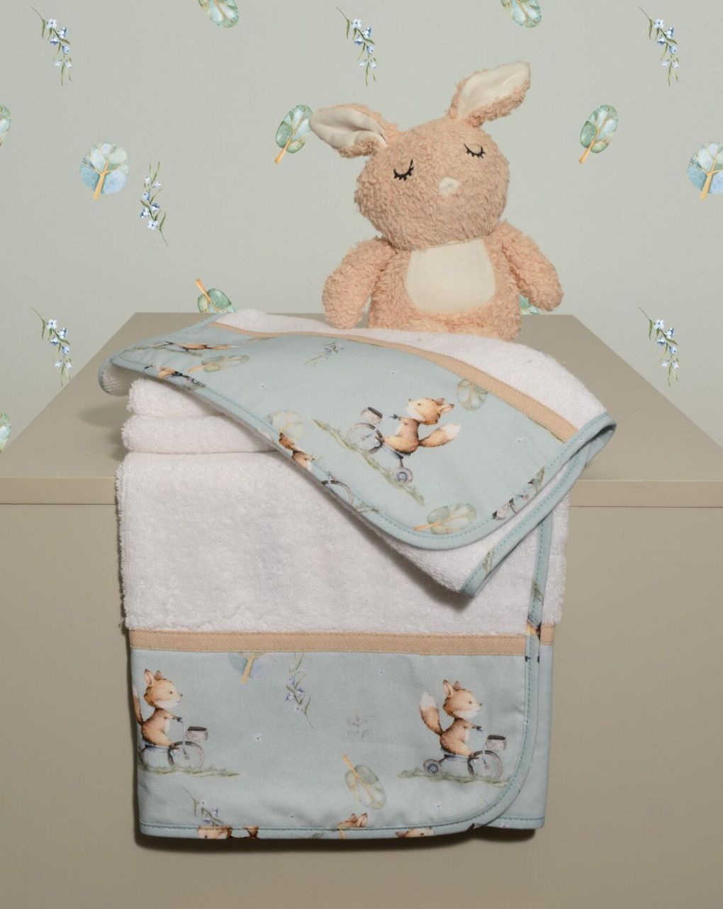 Baby οliver σετ πετσέτες 2 τεμ 100% βαμβάκι σχέδιο 429 46-6760/429 - BABY OLIVER