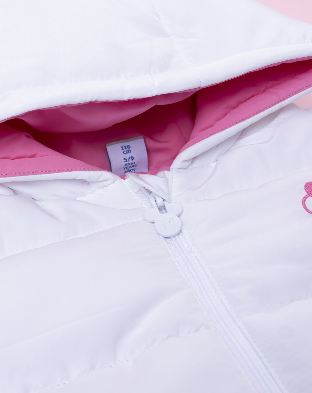 παιδικό μπουφάν αμάνικο puffer λευκό minnie για κορίτσι - Prénatal