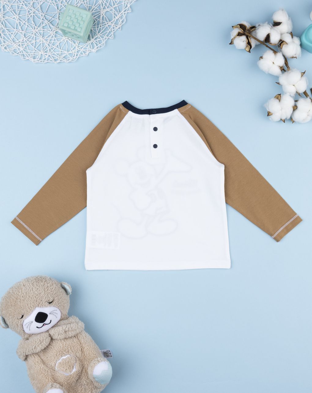 βρεφική μπλούζα λευκή mickey για αγόρι - Prénatal