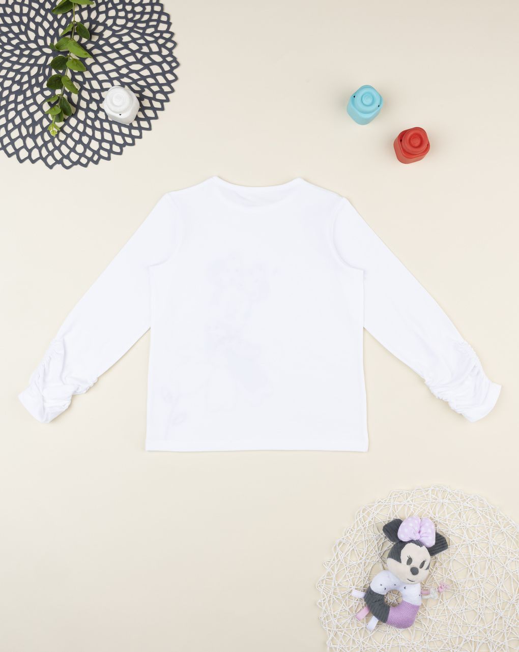 παιδική μπλούζα λευκή minnie για κορίτσι - Prénatal