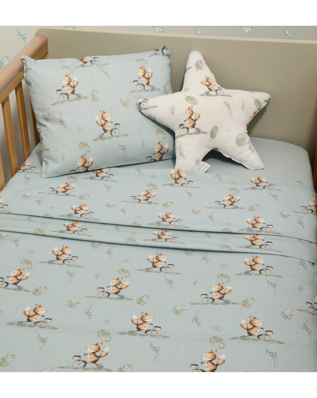 Baby oliver σετ σεντόνια κούνιας 110×170cm με λάστιχο σχέδιο 429 46-6706/429 - BABY OLIVER