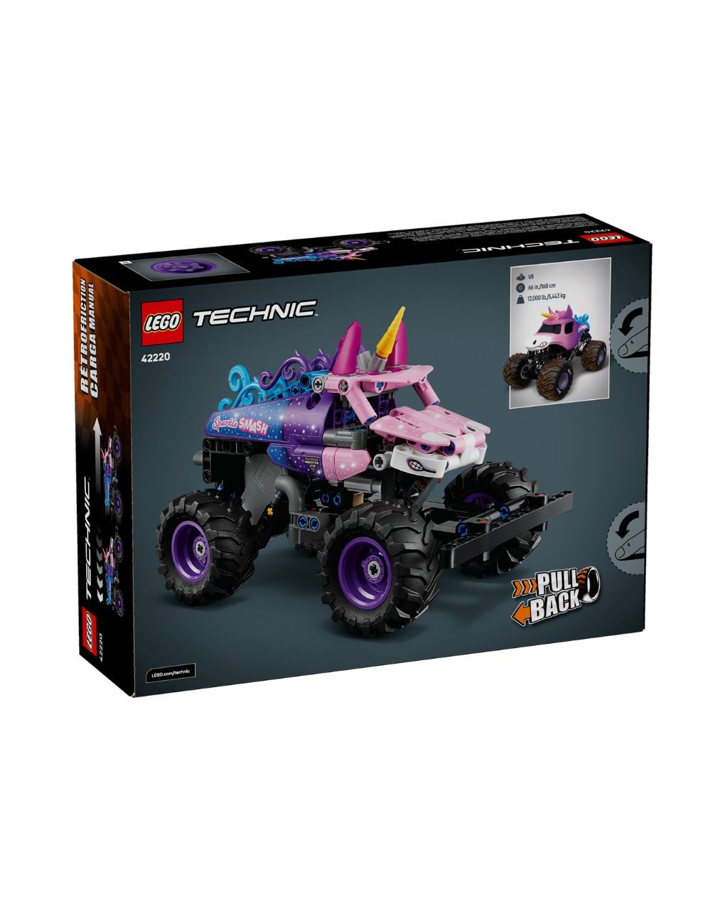 Lego technic monster jam sparkle smash pull-back 42220 - LEGO, LEGO Technic