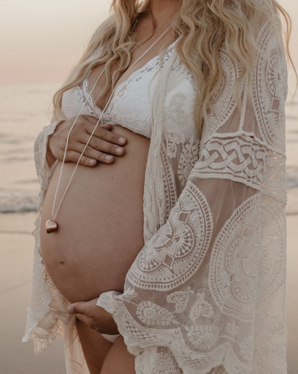 Proud mama μενταγιόν bola sofie rose gold καρδιά pm-670 - Proud Mama