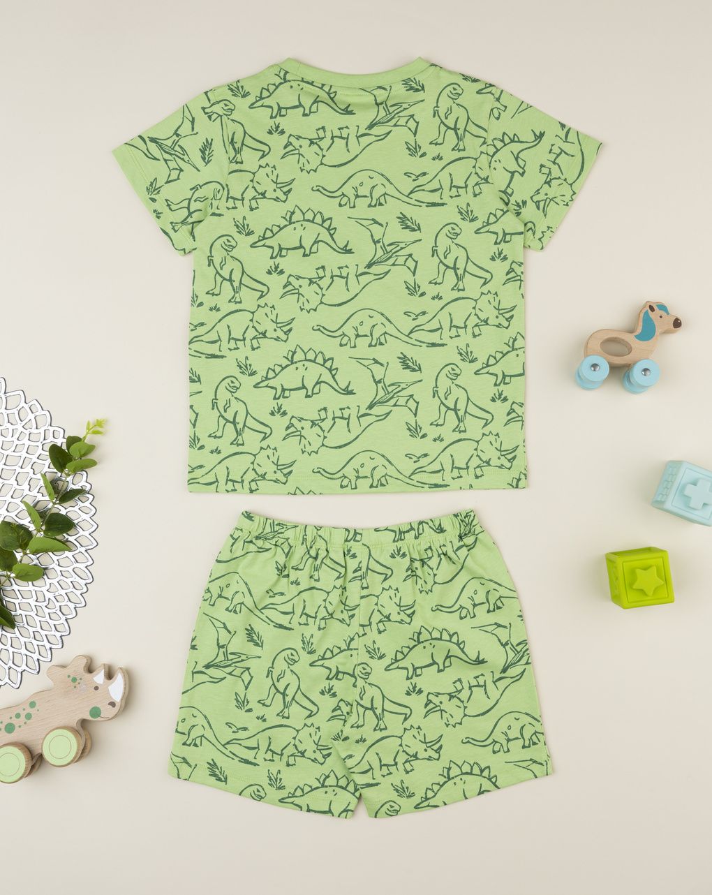 παιδική πιτζάμα πράσινη dino για αγόρι - Prénatal