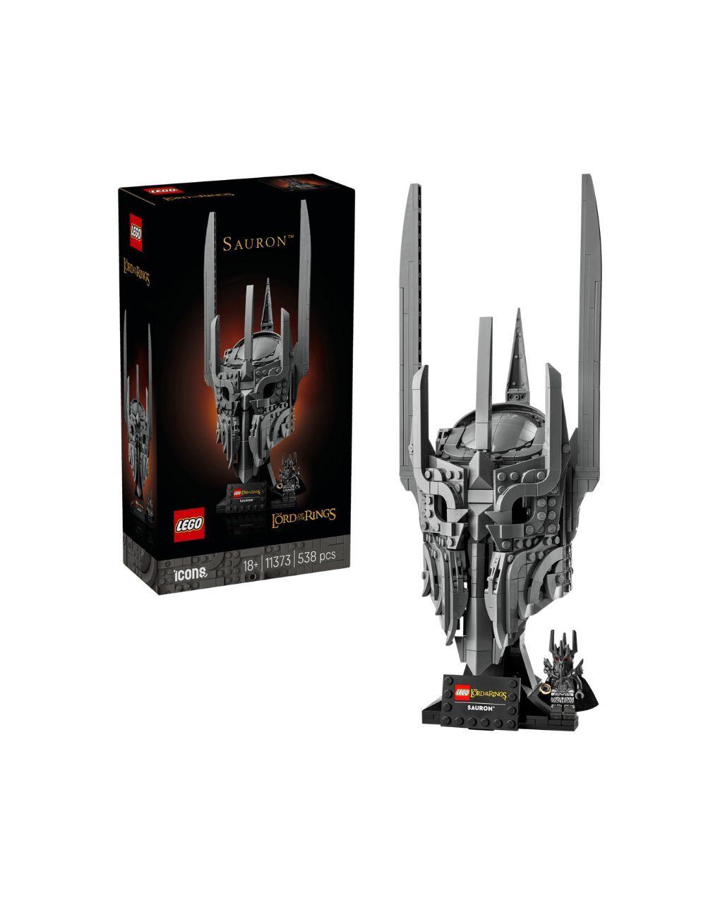 Lego icons the lord of the rings: sauron΄s helmet 11373 - LEGO, LEGO Icons