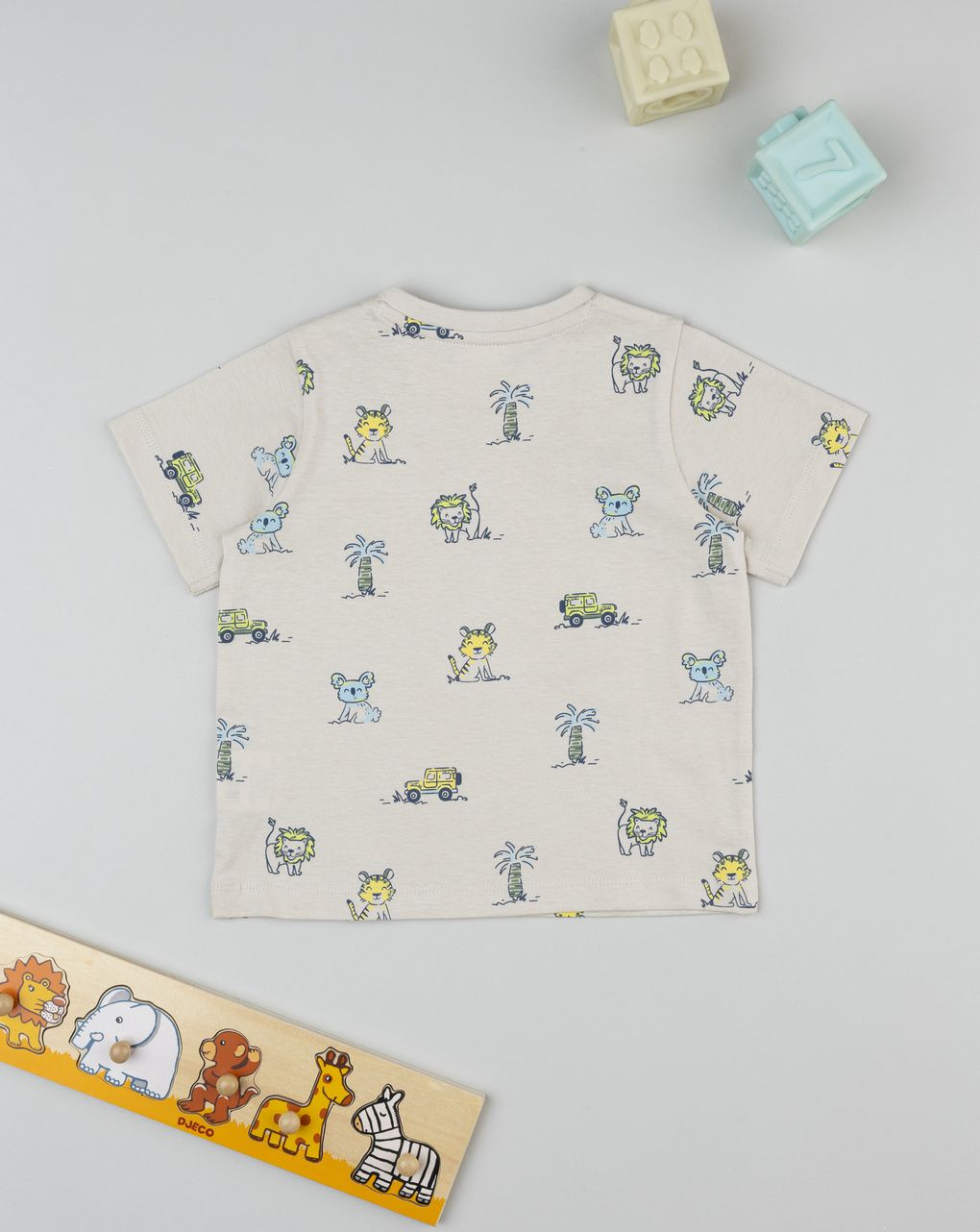 βρεφικό t-shirt μπεζ safari για αγόρι - Prénatal